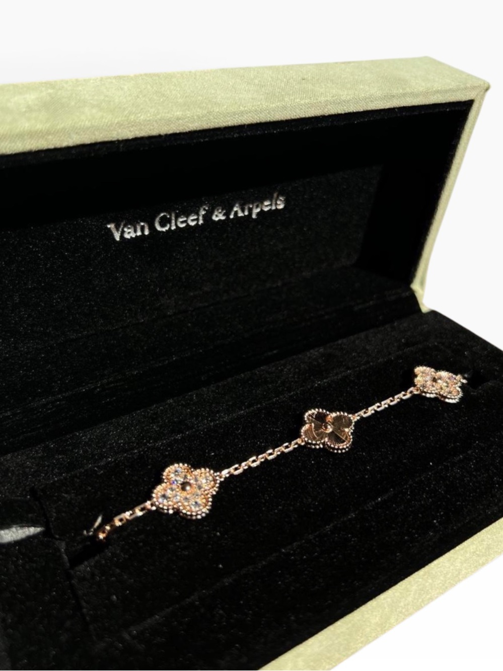 Van Cleef & Arpels Gold Alhambra Five-Motif Bracelet